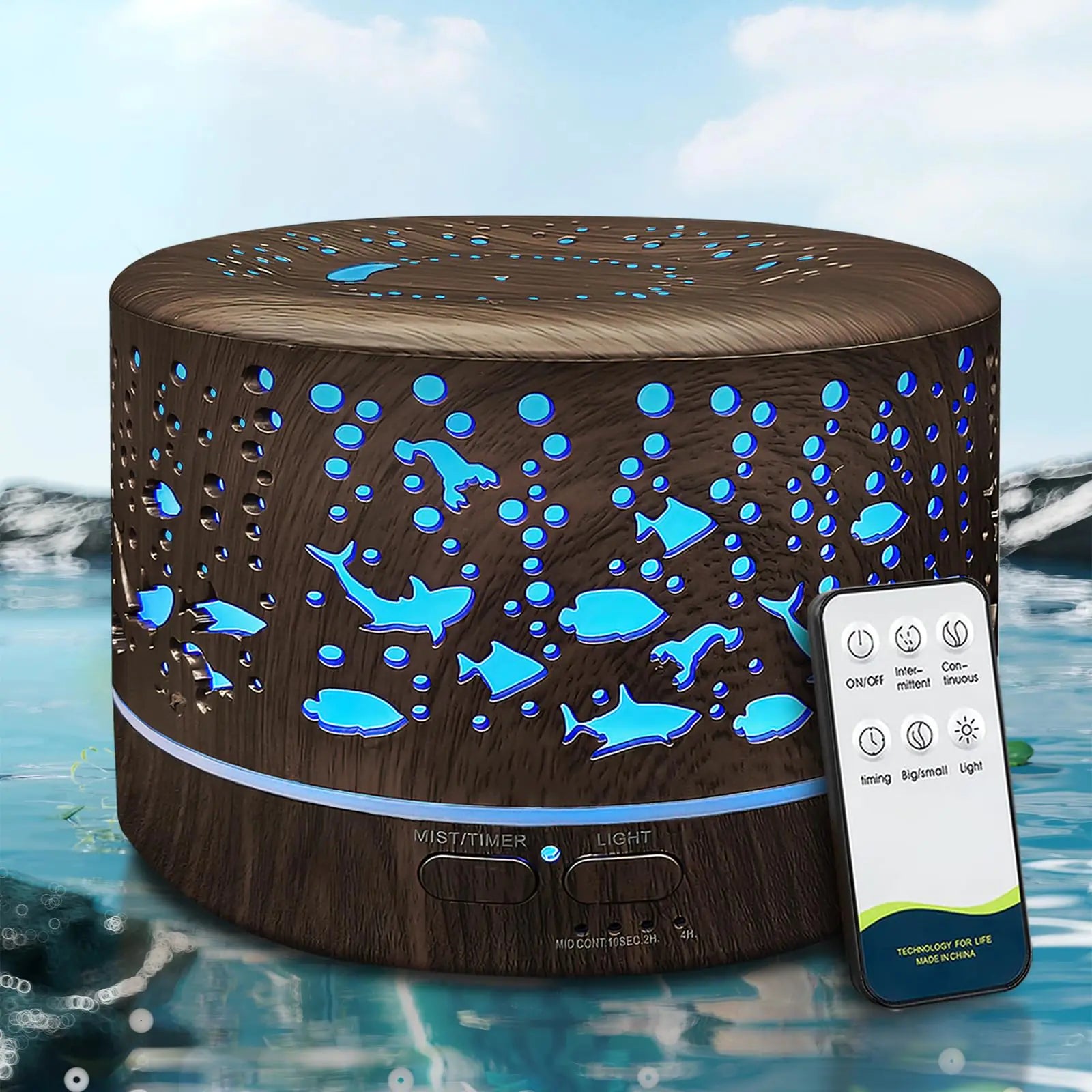 Essential Bliss 600ml Oil Diffuser with Remote Control