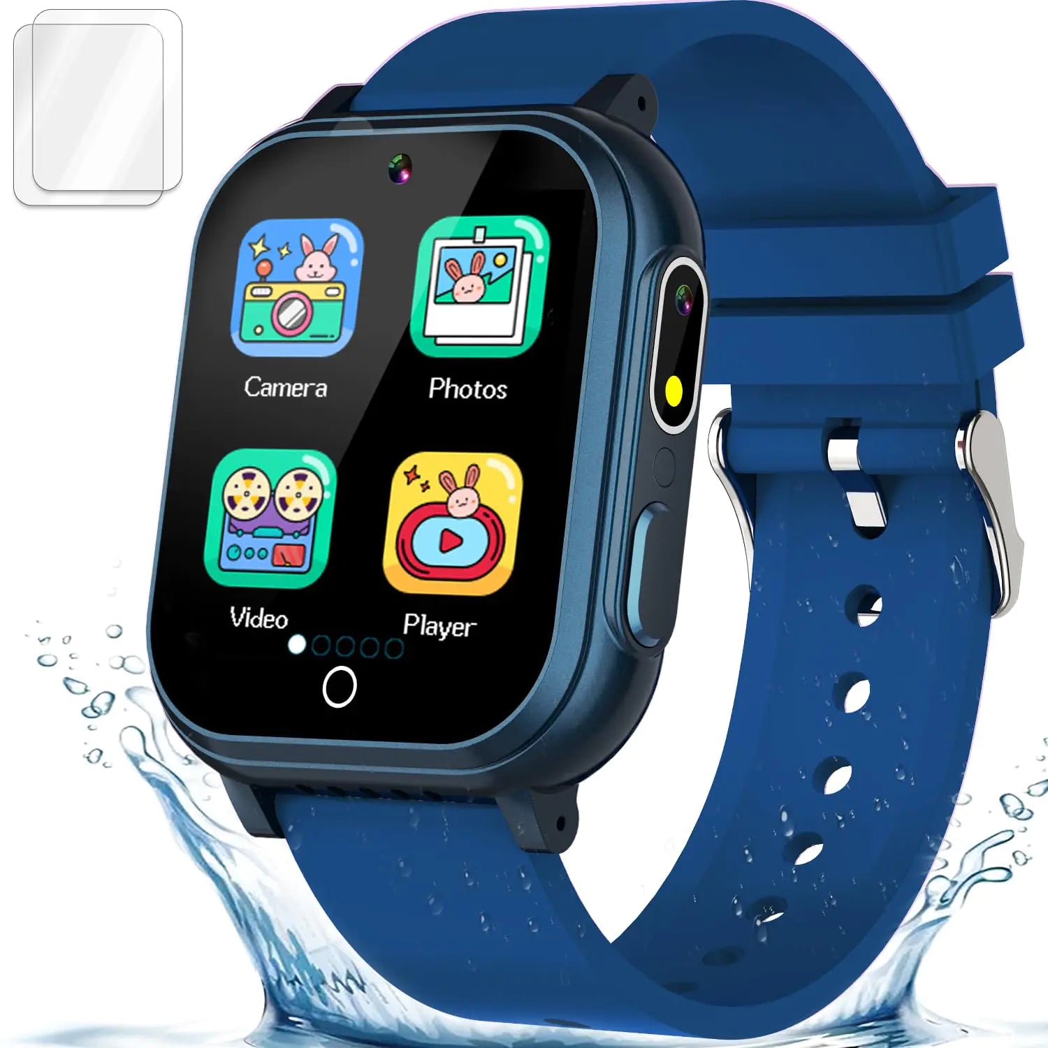 Boys' Smart Gaming Watch IP67 Waterproof Dual-Cam
